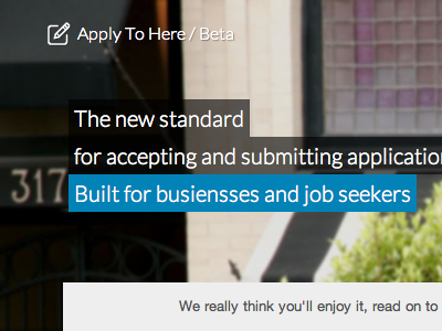 ApplyToHere Live app apply home launch product splash startup