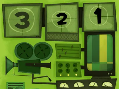 End of the Week DVD Packaging green illustration