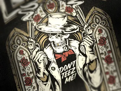 The Teezers Tee guns retro tee teezers western