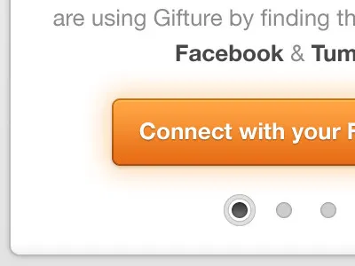 Welcome Message design gifture grey landing orange something ui ux