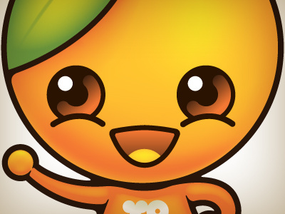 orange guy - yoyo drinks character cute datamouth illustration orange