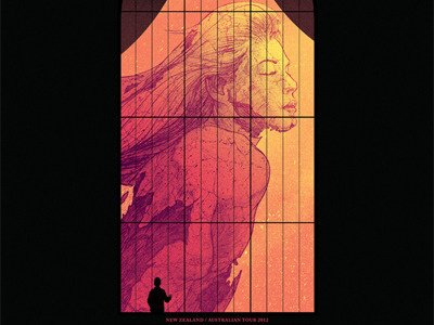 Bon Iver Tour Poster bon iver poster print screen tour
