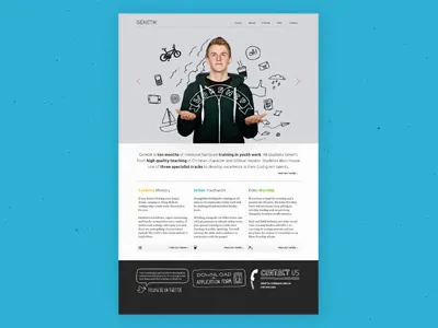 Another mockup! hand drawn minimal mockup proxima nova simple tisa ubuntu website