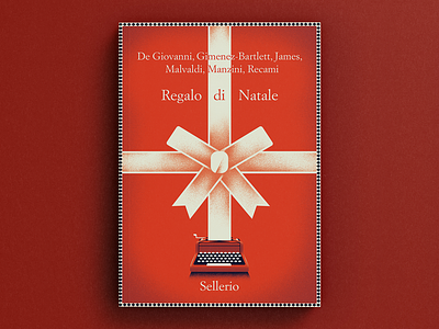 Christmas book book book cover christmas christmas gift daniele simonelli dsgn gift illustration present texture typewriter vector