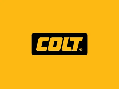 Colt electricity energy lightning logo negative space tools