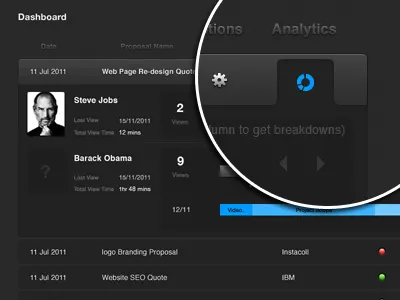 Rebound of proposal UI blue dark proposal setting thiyagu thiyagus15