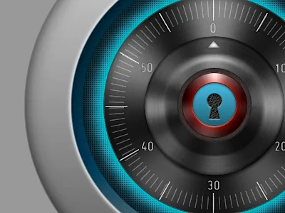 Icon Security dial fireworks icon knob mac round safe vector