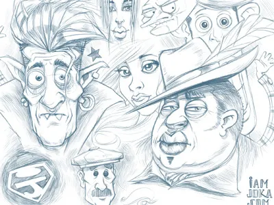 some sketches characters illustrations sk sketch