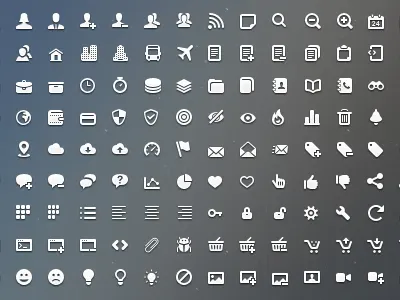 Impressionist Vector Icons Pack (more) huge icon pack