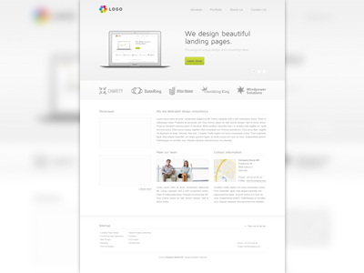 Freebie - A landing page web design! design download free freebie landing landing page light page silver ui ux web webdesign website
