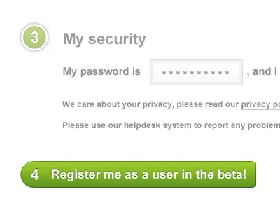 Sign-up process last step button forms signup webdesign
