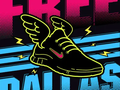 Nike Free Run Tee graphic design graphic tee illustration nike nike free ramiro galan t shirt design