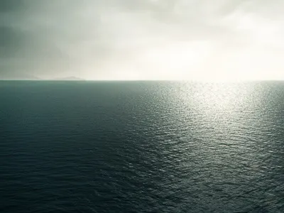 Ocean 3d art machine julian hrankov ocean reflection sky sun surface water wave waves