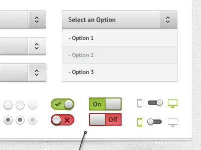 Styllus Ui Kit 1.0 drop elements form kit paper radio select set stack toggle ui