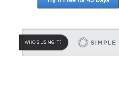 Bullet-Like blue button bullet call out callout inset nav simple ui