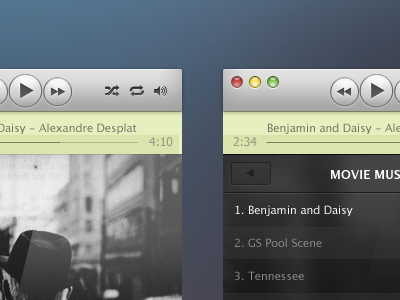 Mini Itunes fun itunes psd ui
