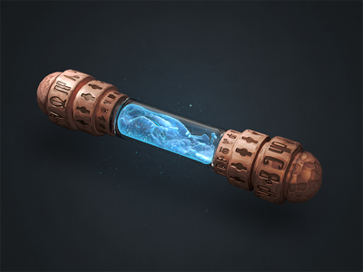 Magic Potion copper glass icon illustration liquid magic potion