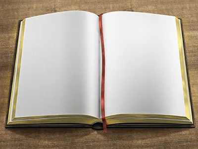 Open Book Work In Progress did you even look at a real book golden pages page photshop ribbon wip