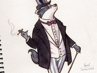 Victoria Menagerie animals lettering victorian watercolor