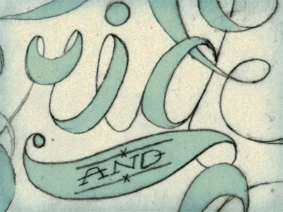 Pride & Pencils adam trageser book cover hand hand done jane austen lettering mint pencil script sketch swash typography