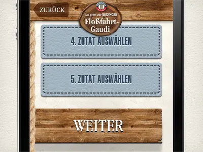 ERDINGER Floßfahrt (mobile) app cabinet icon pattern shape wood