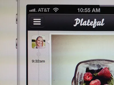Plateful fireworks ios ipad iphone plateful screenshot social thumbnail timeline ui ux