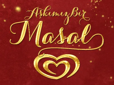 Golden book fairy tale gold logo medieval old typography