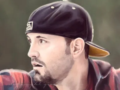 Sketch Portrait - Rogie Refined illustration painter12 portrait sketch speed portrait watercolor