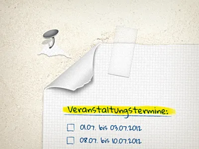 ERDINGER Floßfahrt (paper) cabinet marker nail paper pattern sellotape shape wall