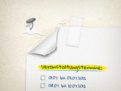 ERDINGER Floßfahrt (paper) cabinet marker nail paper pattern sellotape shape wall