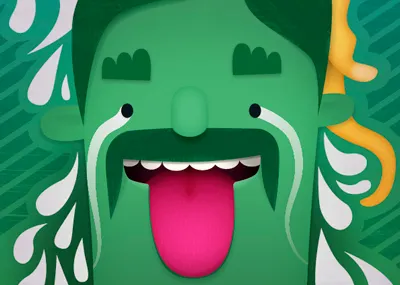 Money Shot character design illustration vector