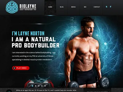 BioLayne Header black blue electric header tech twitter vibrant