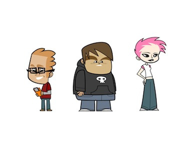 The Kids animated series animation art brett jubinville character design illustration kids tinman creative studios