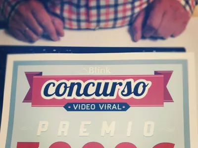 My first print a3 blink blink booking competition font lobster old school poster type typography vintage viral