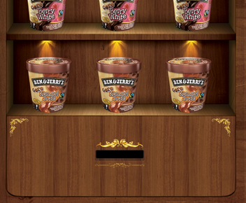 Ben & Jerry's ben jerrys print standee