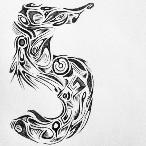 5 ballpoint hand drawn illustration