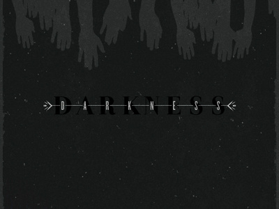 The Darkness black dark grunge hands type
