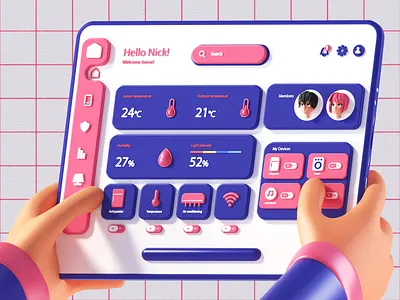 UI Concept design 3d 3dabstract 3dart 3dcharacter 3ddesign 3dillustration 3dmodeling abstract art branding character cinema4d design icon illustration logo redshift render ui web