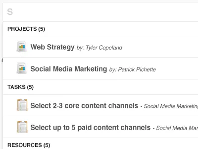 Search Dropdown clean dropdown elements minimal search ui