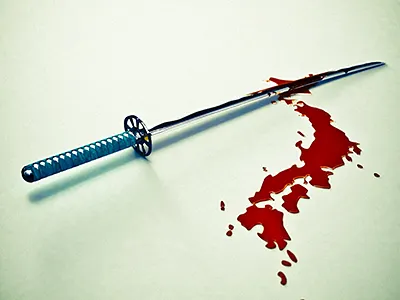 Old work - Katana blood japan katana vintage