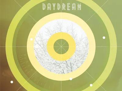 Daydream circles cover daydream dots green mix mixtape music polaroid snow trees type