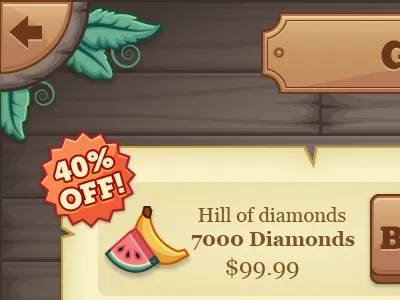 Monsters Iap Modal iap in app purchase