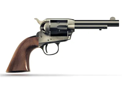 Revolver illustration metal revolver weapon wood