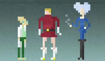 Pixelrama 3 8 bit futurama pixel art pixels