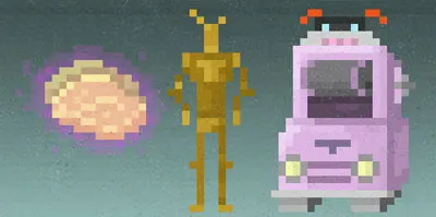 Pixelrama 4 8 bit futurama pixel art pixels