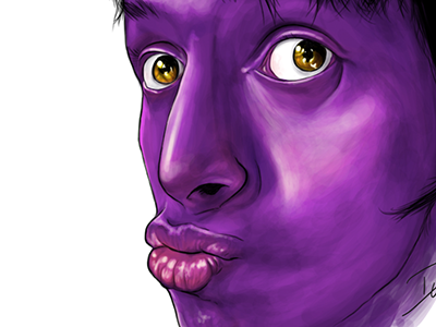 Smooch adobe adobe photoshop cs6 illustration photoshop purple wacom