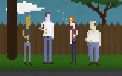 In the Alley 8 bit king of the hill pixel art pixels