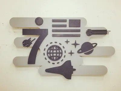 Space Installation installation lasercut mdf space