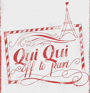 Paris hand lettering illustration typography