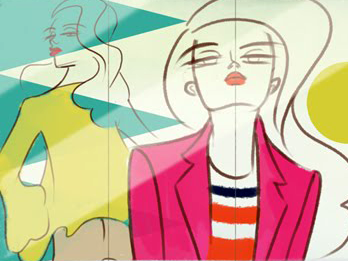Zara fashion illustration lifestyle